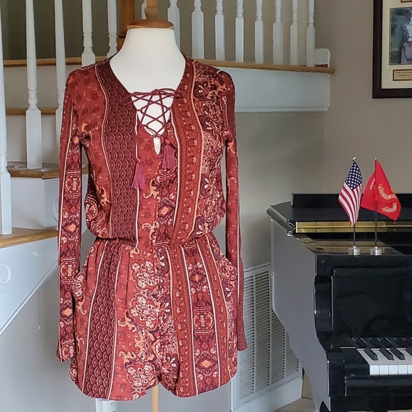 Kendall & Kylie Boho Romper - Picture 3 of 7